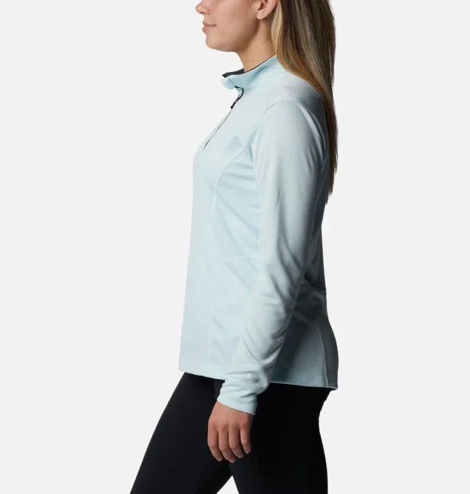 Damen-Golfpullover mit Viertelreißverschluss