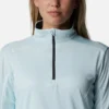 Damen-Golfpullover mit Viertelreißverschluss
