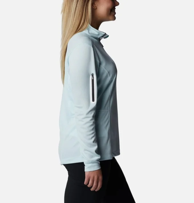 Damen-Golfpullover mit Viertelreißverschluss