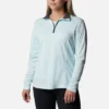 Damen-Golfpullover mit Viertelreißverschluss