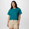 Damen Granite Point™ Strick-Shirt mit kurzen Ärmeln
