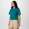 Damen Granite Point™ Strick-Shirt mit kurzen Ärmeln