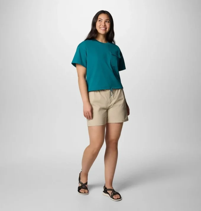 Damen Granite Point™ Strick-Shirt mit kurzen Ärmeln