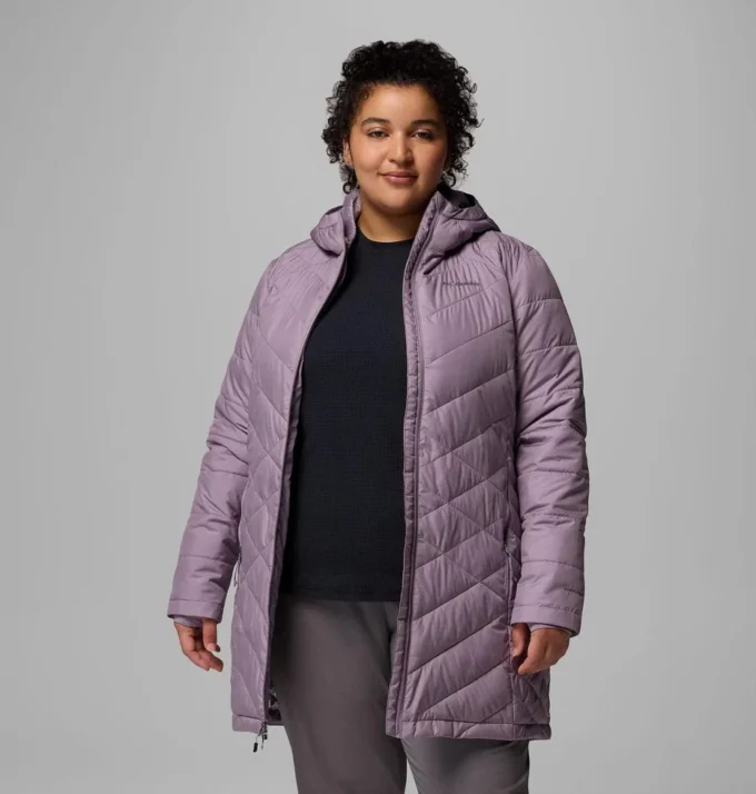 Damen Heavenly™ Lange Kapuzenjacke – Übergrößen