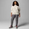 Damen Helvetia™ II bedruckter, verkürzter Fleece-Pullover mit halben Druckknöpfen