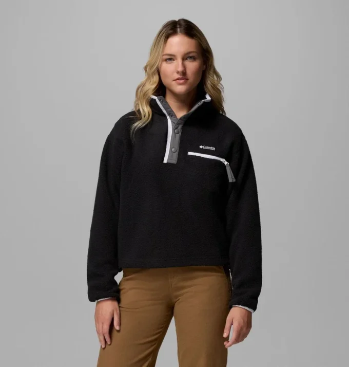 Damen Helvetia™ II Cropped Half Snap Fleece Pullover Damen Helvetia™ II Cropped Half Snap Fleece Pullover