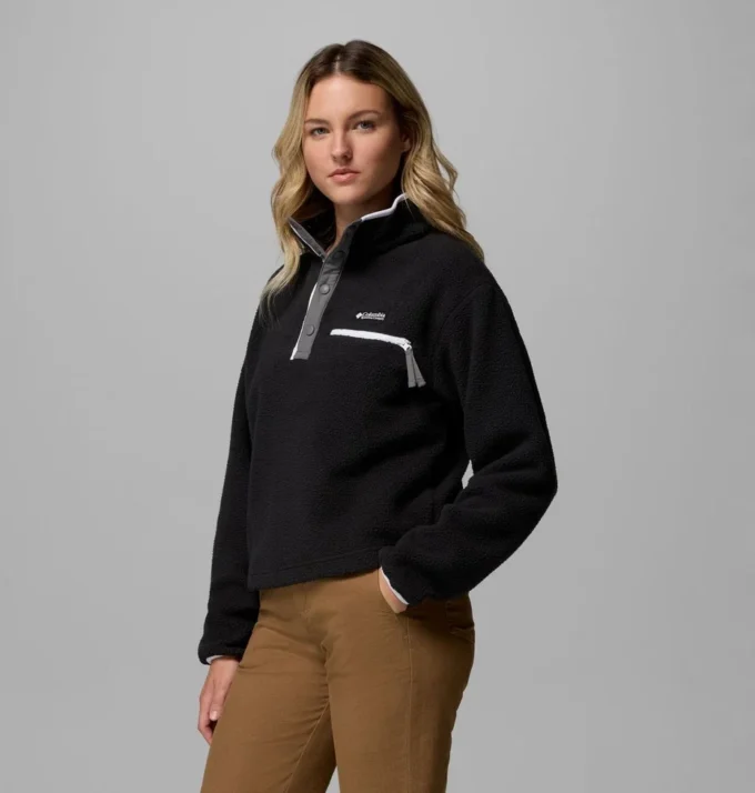 Damen Helvetia™ II Cropped Half Snap Fleece Pullover Damen Helvetia™ II Cropped Half Snap Fleece Pullover