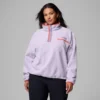 Damen Helvetia™ II Kurzer Fleece-Pullover mit halben Druckknöpfen – Übergrößen