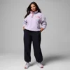 Damen Helvetia™ II Kurzer Fleece-Pullover mit halben Druckknöpfen – Übergrößen
