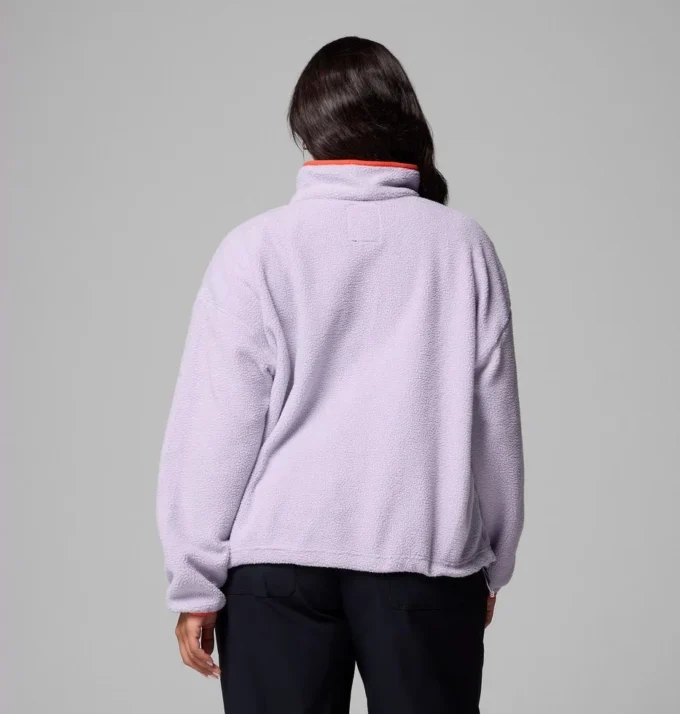 Damen Helvetia™ II Kurzer Fleece-Pullover mit halben Druckknöpfen – Übergrößen