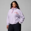 Damen Helvetia™ II Kurzer Fleece-Pullover mit halben Druckknöpfen – Übergrößen