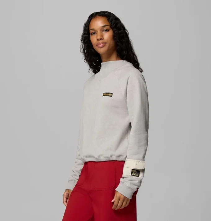 Damen High Cascades™ Crop French Terry Langarmshirt