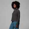 Damen Holly Hideaway™ Waffel-Shirt mit halbem Druckknopfverschluss