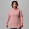 Damen Holly Hideaway™ Waffelpullover mit Rollkragen – Übergröße Damen Holly Hideaway™ Waffelpullover mit Rollkragen – Übergröße