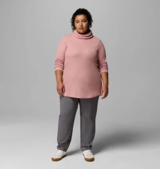 Damen Holly Hideaway™ Waffelpullover mit Rollkragen – Übergröße