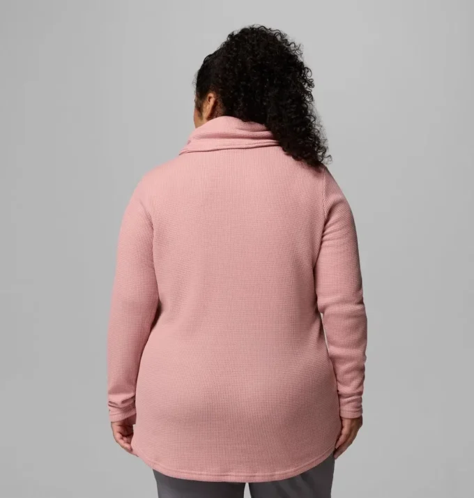 Damen Holly Hideaway™ Waffelpullover mit Rollkragen – Übergröße Damen Holly Hideaway™ Waffelpullover mit Rollkragen – Übergröße