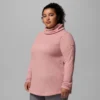 Damen Holly Hideaway™ Waffelpullover mit Rollkragen – Übergröße Damen Holly Hideaway™ Waffelpullover mit Rollkragen – Übergröße