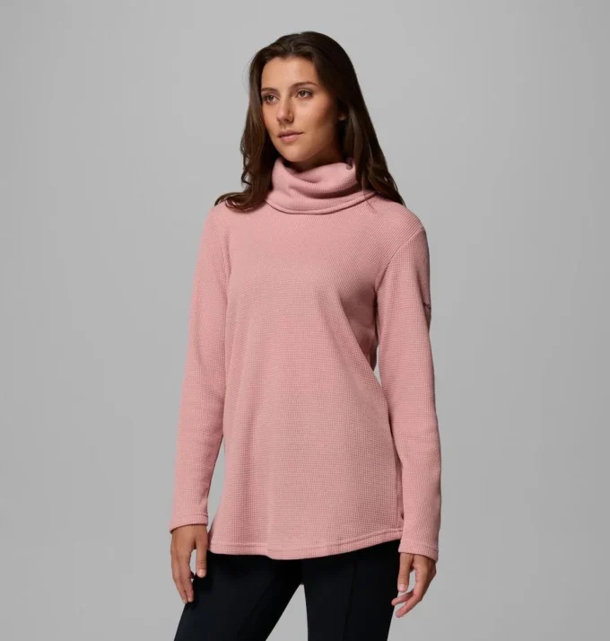 Damen Holly Hideaway™ Waffle Cowl Neck Pullover
