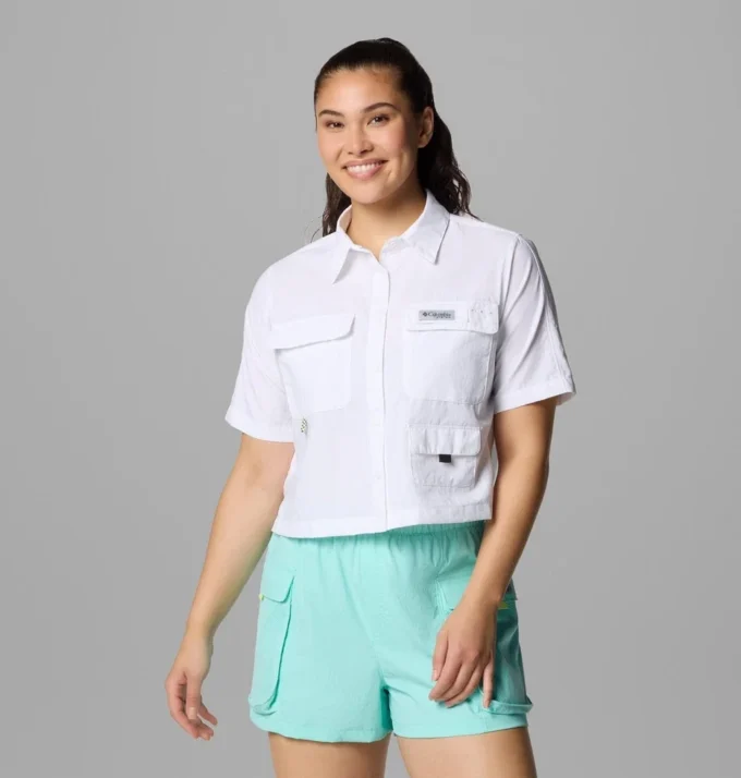 Damen-Kurzarmhemd PFG Open Water™