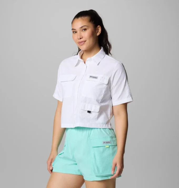 Damen-Kurzarmhemd PFG Open Water™