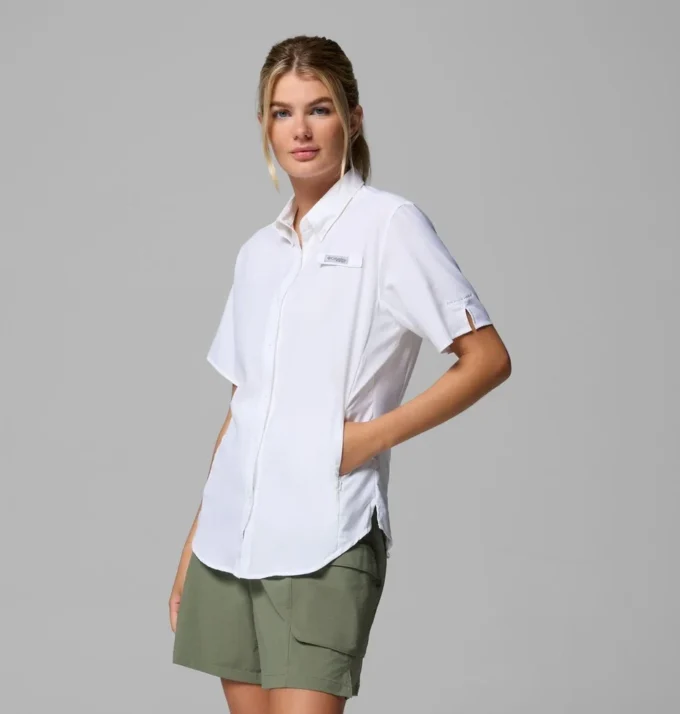 Damen-Kurzarmhemd PFG Tamiami™ II