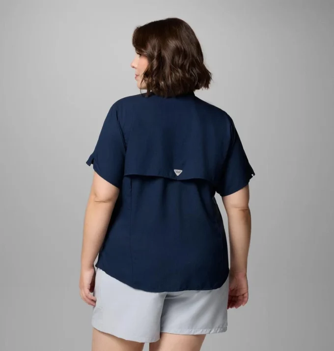 Damen-Kurzarmhemd PFG Tamiami™ II – Übergrößen