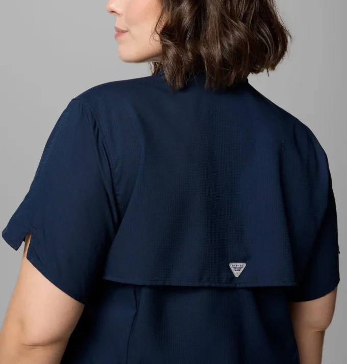 Damen-Kurzarmhemd PFG Tamiami™ II – Übergrößen
