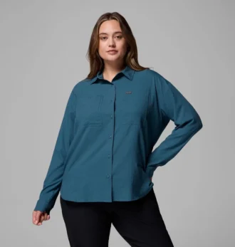 Damen-Langarmhemd Silver Ridge™ Utility – Übergröße