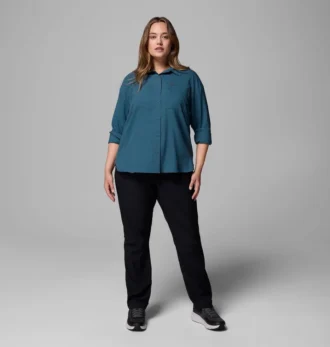 Damen-Langarmhemd Silver Ridge™ Utility – Übergröße