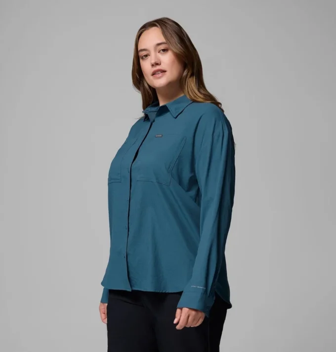 Damen-Langarmhemd Silver Ridge™ Utility – Übergröße Damen-Langarmhemd Silver Ridge™ Utility – Übergröße