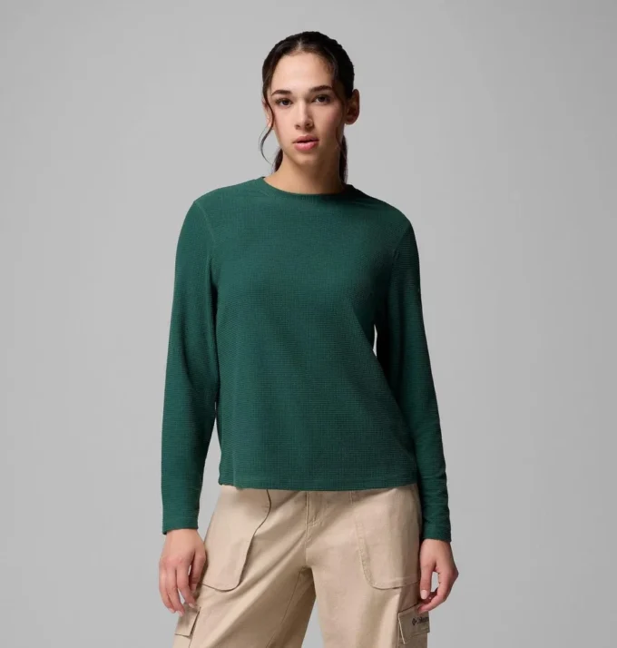 Damen-Langarmshirt Brea Falls™ Grid Crew Damen-Langarmshirt Brea Falls™ Grid Crew