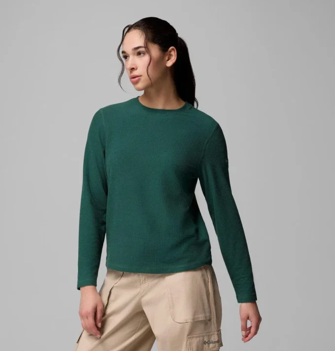 Damen-Langarmshirt Brea Falls™ Grid Crew Damen-Langarmshirt Brea Falls™ Grid Crew