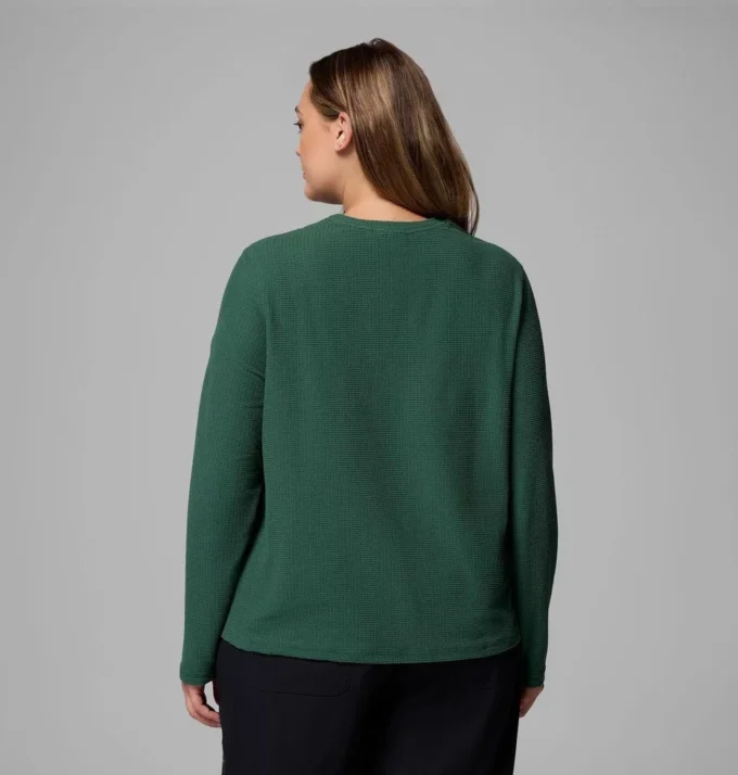 Damen-Langarmshirt Brea Falls™ Grid Crew – Übergrößen Damen-Langarmshirt Brea Falls™ Grid Crew – Übergrößen