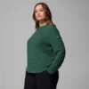 Damen-Langarmshirt Brea Falls™ Grid Crew – Übergrößen Damen-Langarmshirt Brea Falls™ Grid Crew – Übergrößen