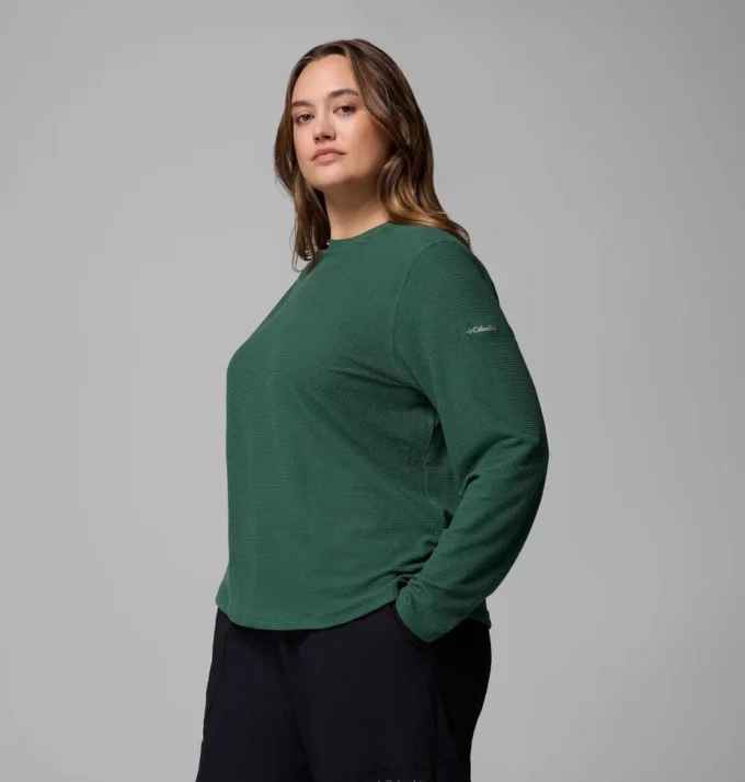 Damen-Langarmshirt Brea Falls™ Grid Crew – Übergrößen Damen-Langarmshirt Brea Falls™ Grid Crew – Übergrößen