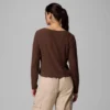 Damen-Langarmshirt Brea Falls™ Grid Henley