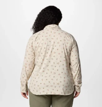 Damen-Langarmshirt Silver Ridge™ Utility Patterned – Übergrößen