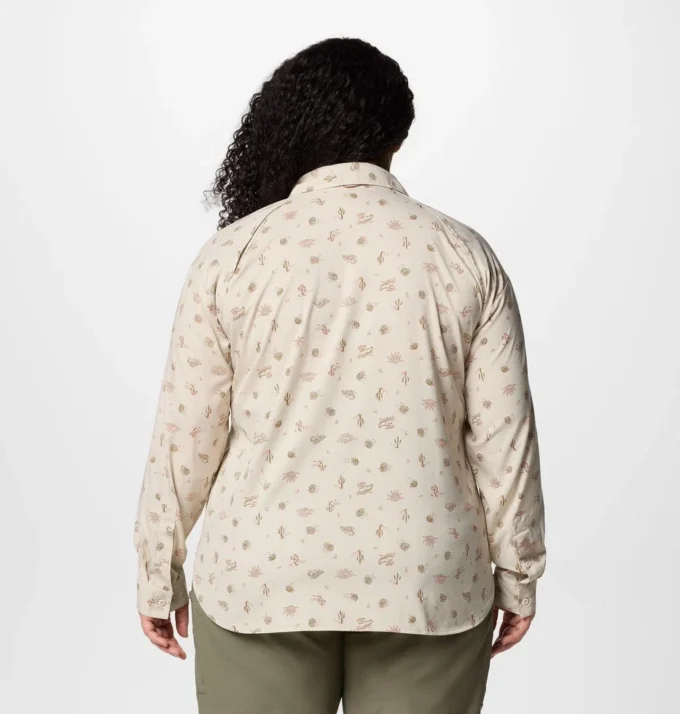 Damen-Langarmshirt Silver Ridge™ Utility Patterned – Übergrößen