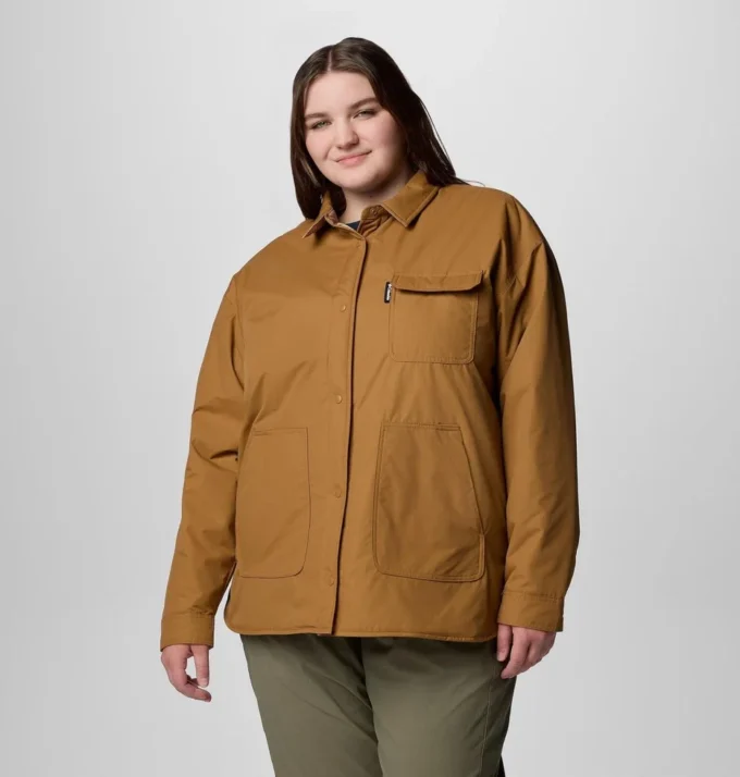Damen Longhorn Ridge™ Wendehemdjacke – Übergröße