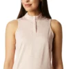 Damen Omni-Wick Hole High Sleeveless Polo