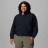 Damen Paracutie™ Cropped Cargo Windbreaker – Übergröße
