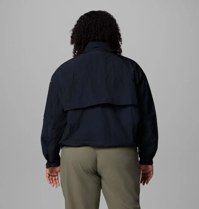 Damen Paracutie™ Cropped Cargo Windbreaker – Übergröße