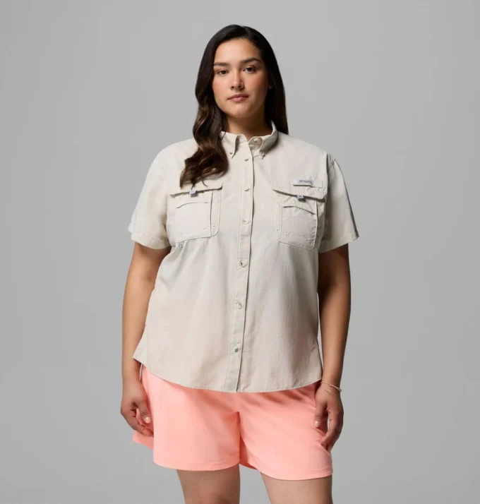 Damen PFG Bahama™ Kurzarmhemd – Übergröße
