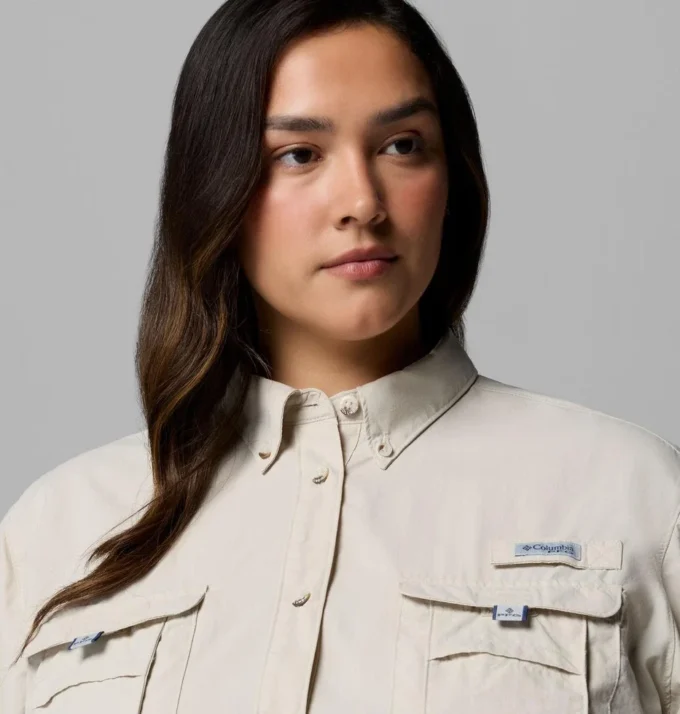 Damen PFG Bahama™ Kurzarmhemd – Übergröße