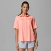 Damen PFG Castback™ Gewebtes Kurzarmhemd