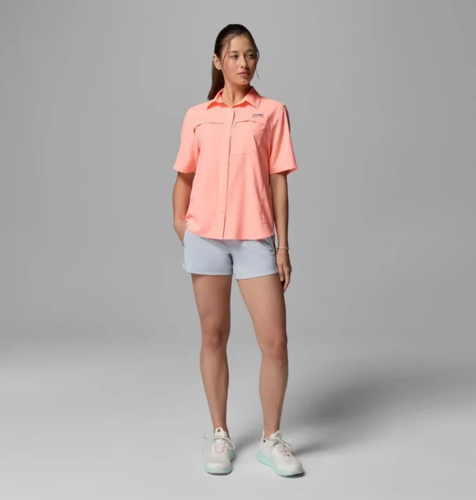 Damen PFG Castback™ Gewebtes Kurzarmhemd