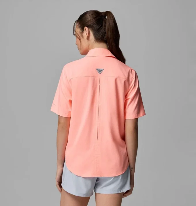 Damen PFG Castback™ Gewebtes Kurzarmhemd