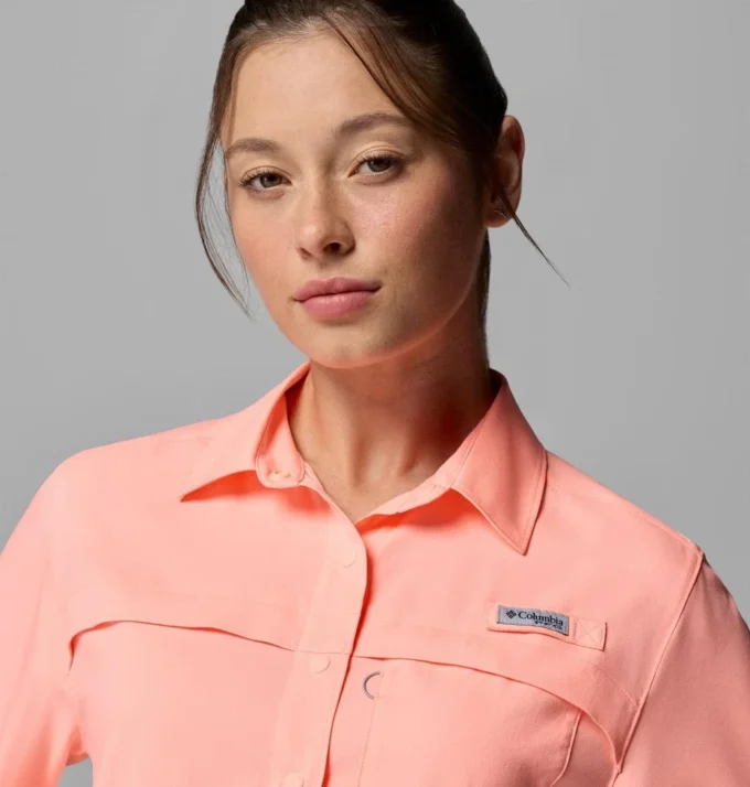 Damen PFG Castback™ Gewebtes Kurzarmhemd