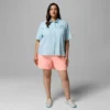 Damen PFG Castback™ Gewebtes Kurzarmhemd – Übergröße