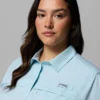 Damen PFG Castback™ Gewebtes Kurzarmhemd – Übergröße